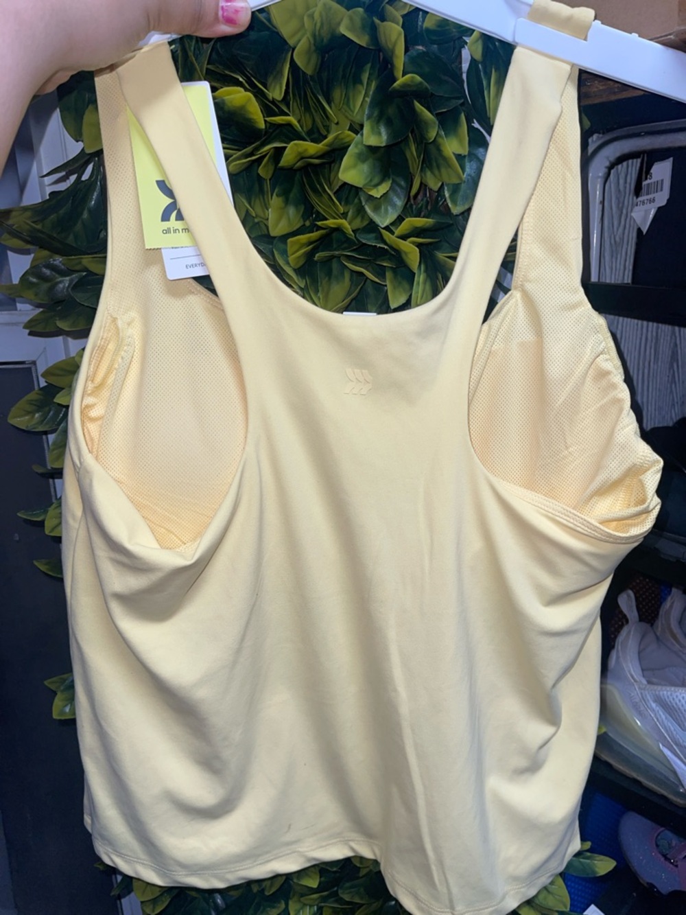 Light Yellow Women's Everyday Soft Racerback Tank Top - All In Motion - Picture 7 of 7